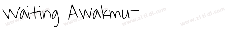 Waiting Awakmu字体转换